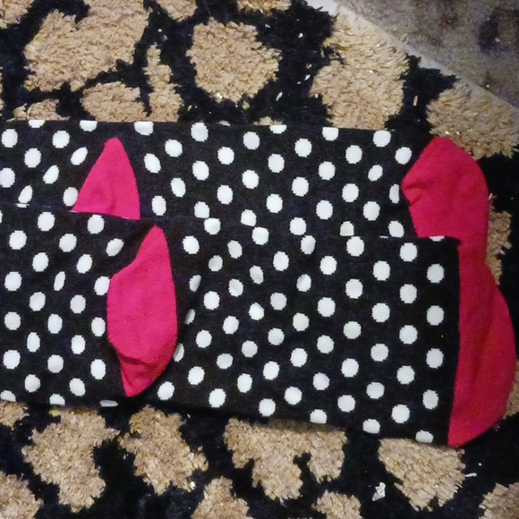 DISNEY PARKS MINNIE MOUSE KNEE HIGH SOCKS - Picture 3 of 4